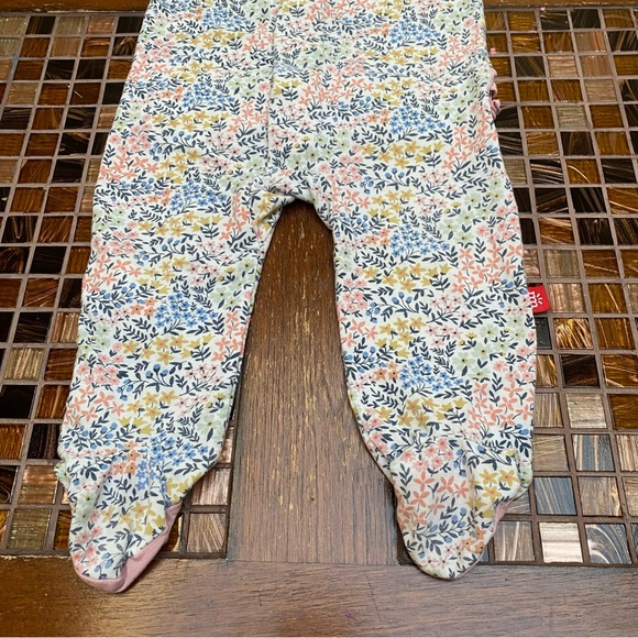 Magnetic Me Baby One Piece Footie with Pink Accents - Picture 5 of 8